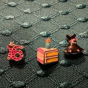 Origami Owl - sweet 16 - 3 pieces charms